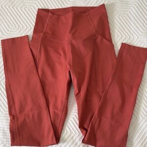 Girlfriend Collective High-Waisted Terracotta Leggings